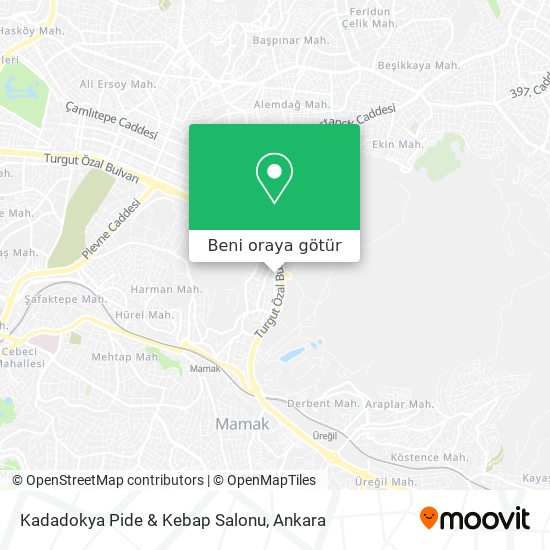 Kadadokya Pide & Kebap Salonu harita