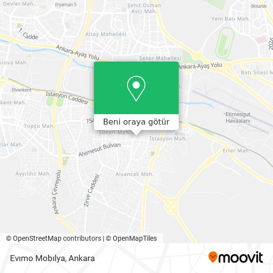 Evımo Mobılya harita