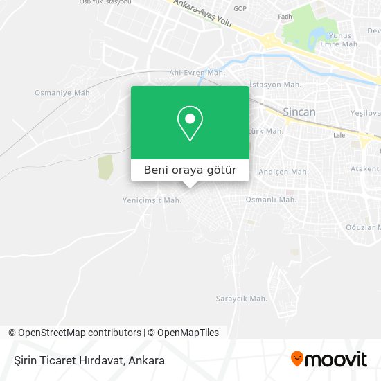 Şirin Ticaret Hırdavat harita