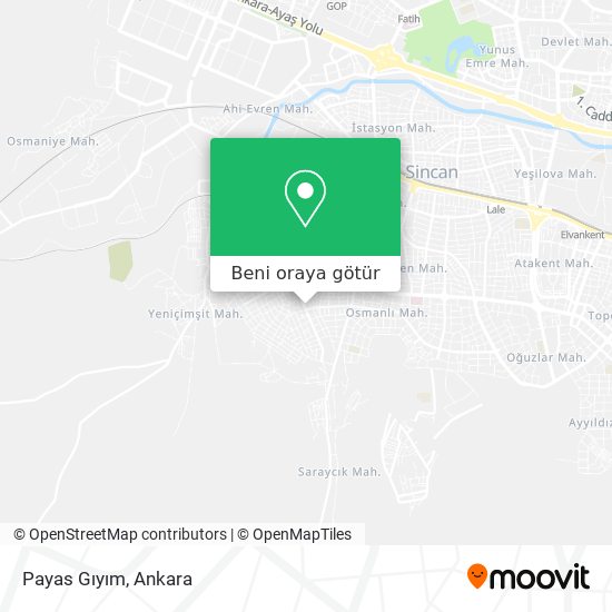 Payas Gıyım harita