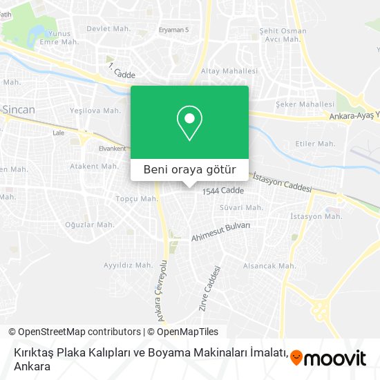 Kırıktaş Plaka Kalıpları ve Boyama Makinaları İmalatı harita