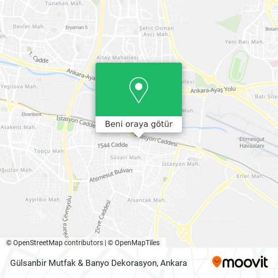 Gülsanbir Mutfak & Banyo Dekorasyon harita