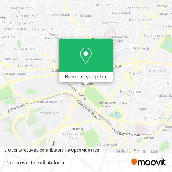 Çukurova Tekstil harita