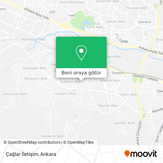 Çağlar İletişim harita