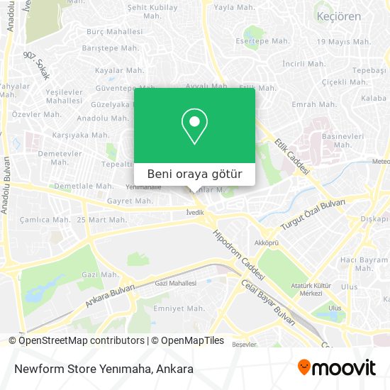 Newform Store Yenımaha harita
