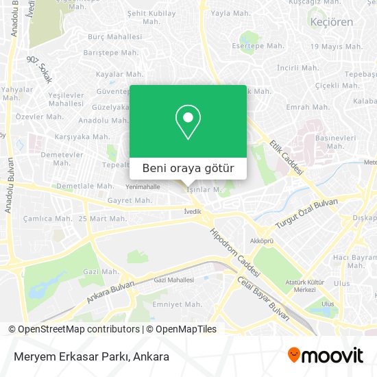 Meryem Erkasar Parkı harita
