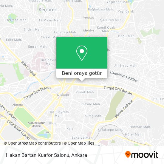 Hakan Bartan Kuaför Salonu harita