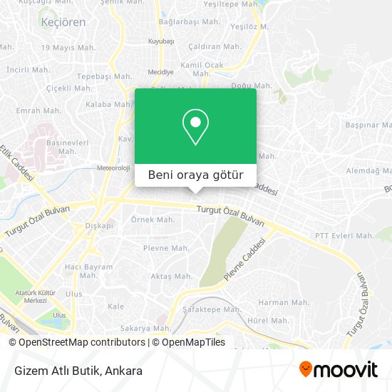 Gizem Atlı Butik harita