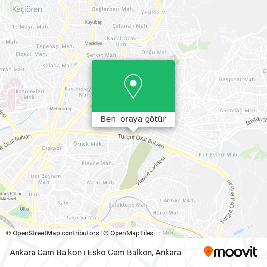 Ankara Cam Balkon ı Esko Cam Balkon harita