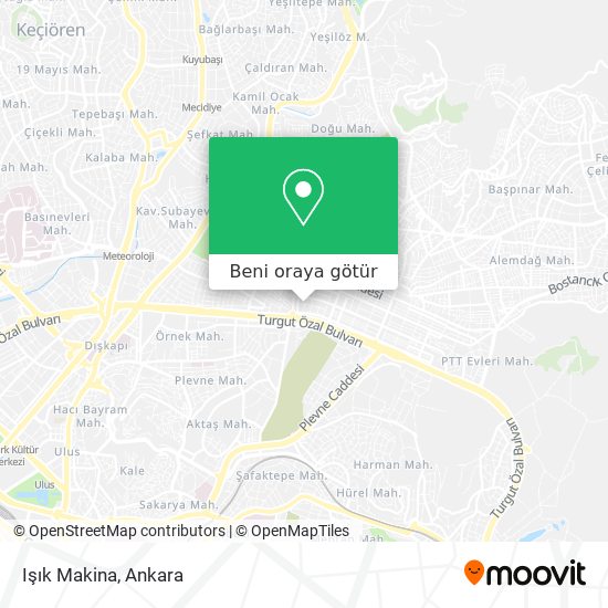 Işık Makina harita