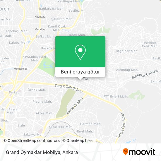 Grand Oymaklar Mobilya harita