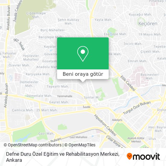 Defne Duru Özel Eğitim ve Rehabilitasyon Merkezi harita