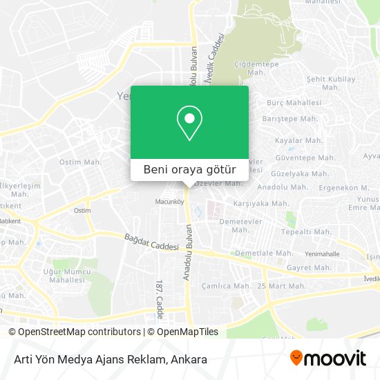 Arti Yön Medya Ajans Reklam harita