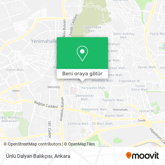 Ünlü Dalyan Balıkçısı harita
