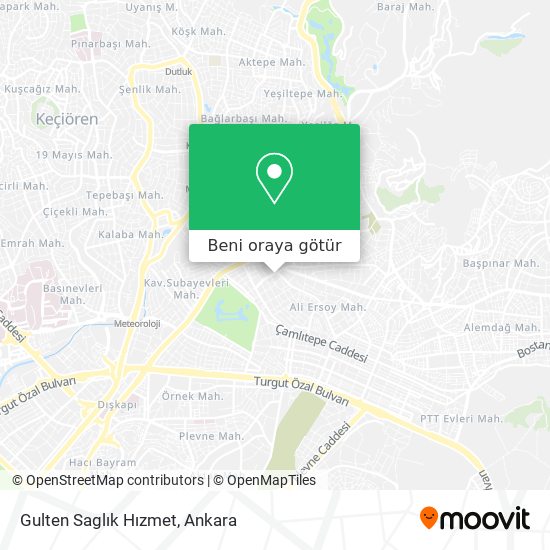 Gulten Saglık Hızmet harita