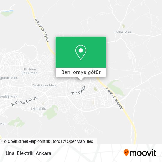 Ünal Elektrik harita