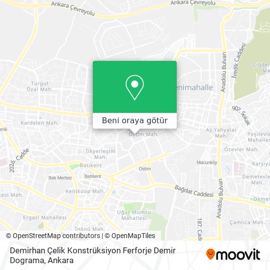 Demirhan Çelik Konstrüksiyon Ferforje Demir Dograma harita