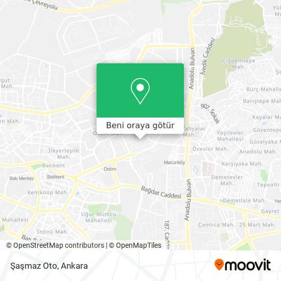 Şaşmaz Oto harita