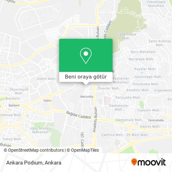 Ankara Podıum harita
