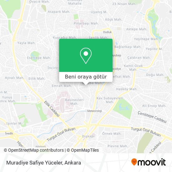 Muradiye Safiye Yüceler harita