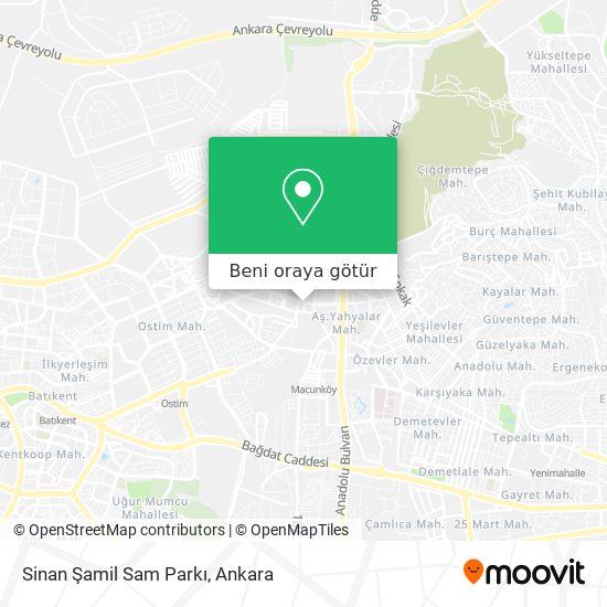 Sinan Şamil Sam Parkı harita