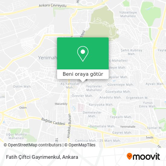 Fatih Çiftci Gayrimenkul harita