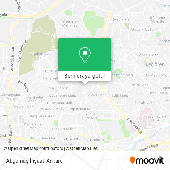 Akgümüş İnşaat harita
