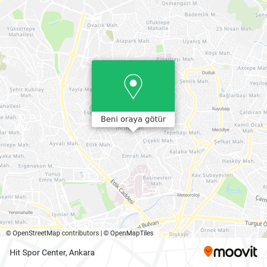 Hit Spor Center harita