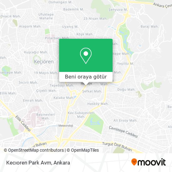 Kecıoren Park Avm harita