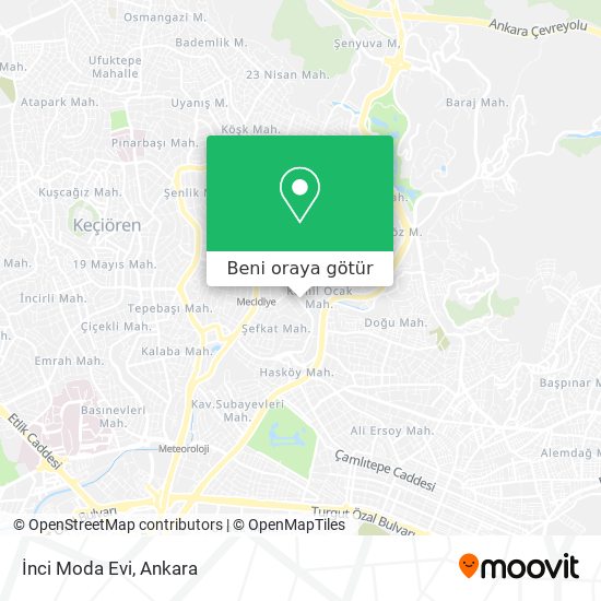 İnci Moda Evi harita