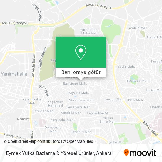 Eymek Yufka Bazlama & Yöresel Ürünler harita