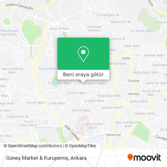 Güneş Market & Kuruyemiş harita