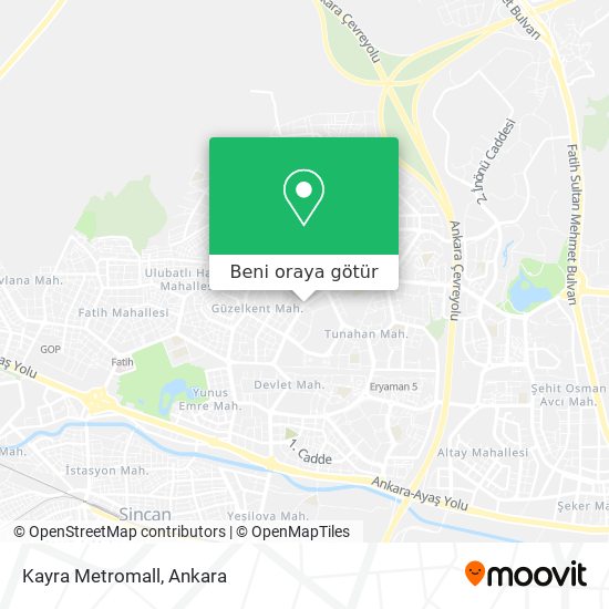 Kayra Metromall harita