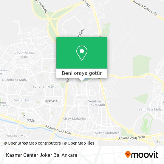Kasmır Center Joker Ba harita