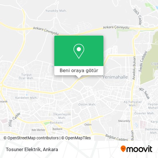 Tosuner Elektrik harita
