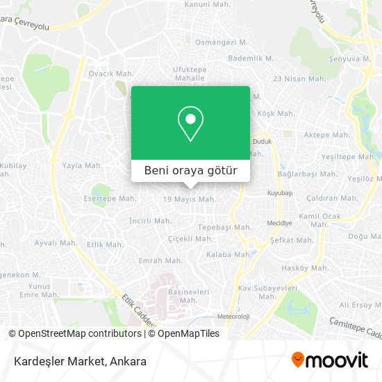 Kardeşler Market harita