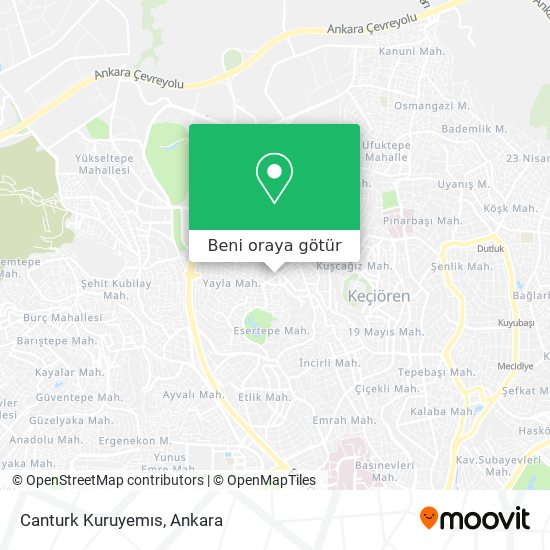 Canturk Kuruyemıs harita