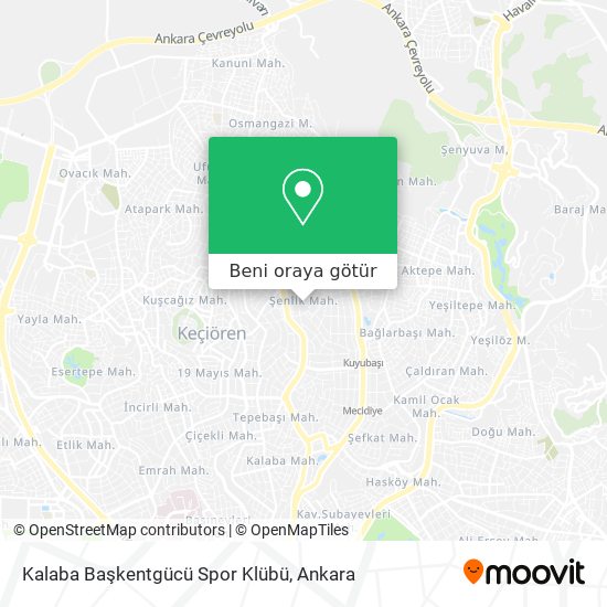 Kalaba Başkentgücü Spor Klübü harita