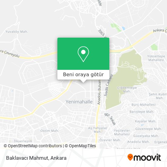 Baklavacı Mahmut harita