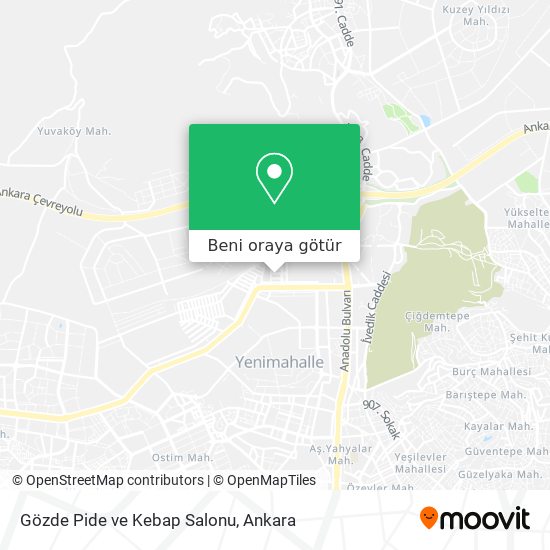 Gözde Pide ve Kebap Salonu harita
