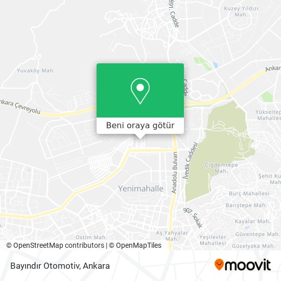 Bayındır Otomotiv harita