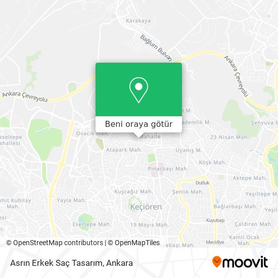 Asrın Erkek Saç Tasarım harita