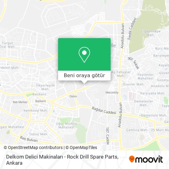 Delkom Delici Makinaları - Rock Drill Spare Parts harita