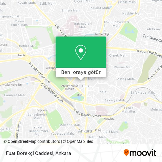 Fuat Börekçi Caddesi harita