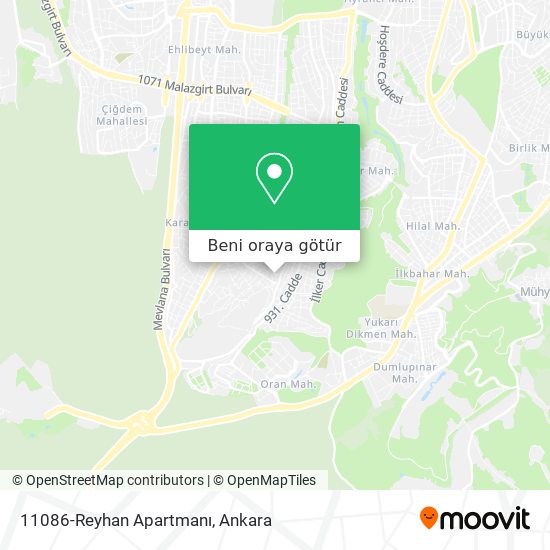 11086-Reyhan Apartmanı harita