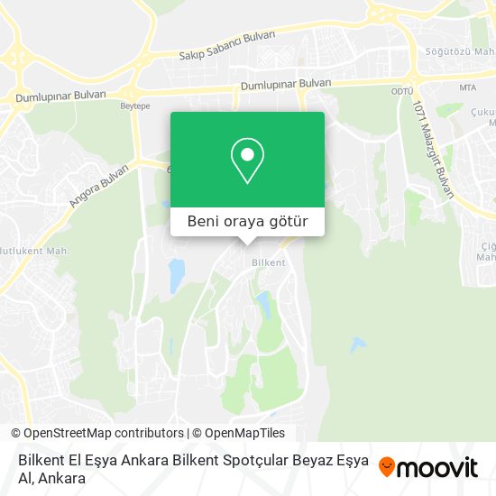Bilkent El Eşya Ankara Bilkent Spotçular Beyaz Eşya Al harita