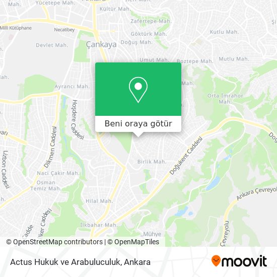 Actus Hukuk ve Arabuluculuk harita
