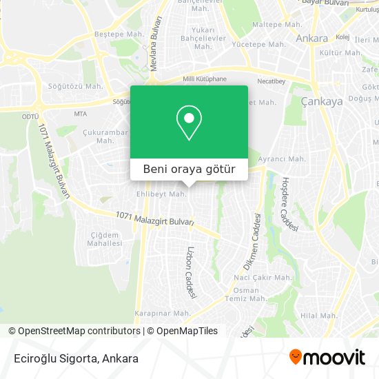 Eciroğlu Sigorta harita