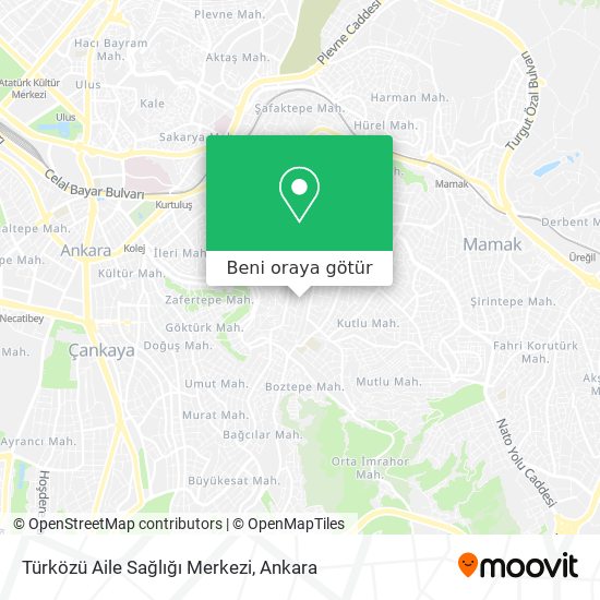 Türközü Aile Sağlığı Merkezi harita