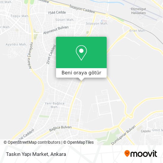 Taskın Yapı Market harita